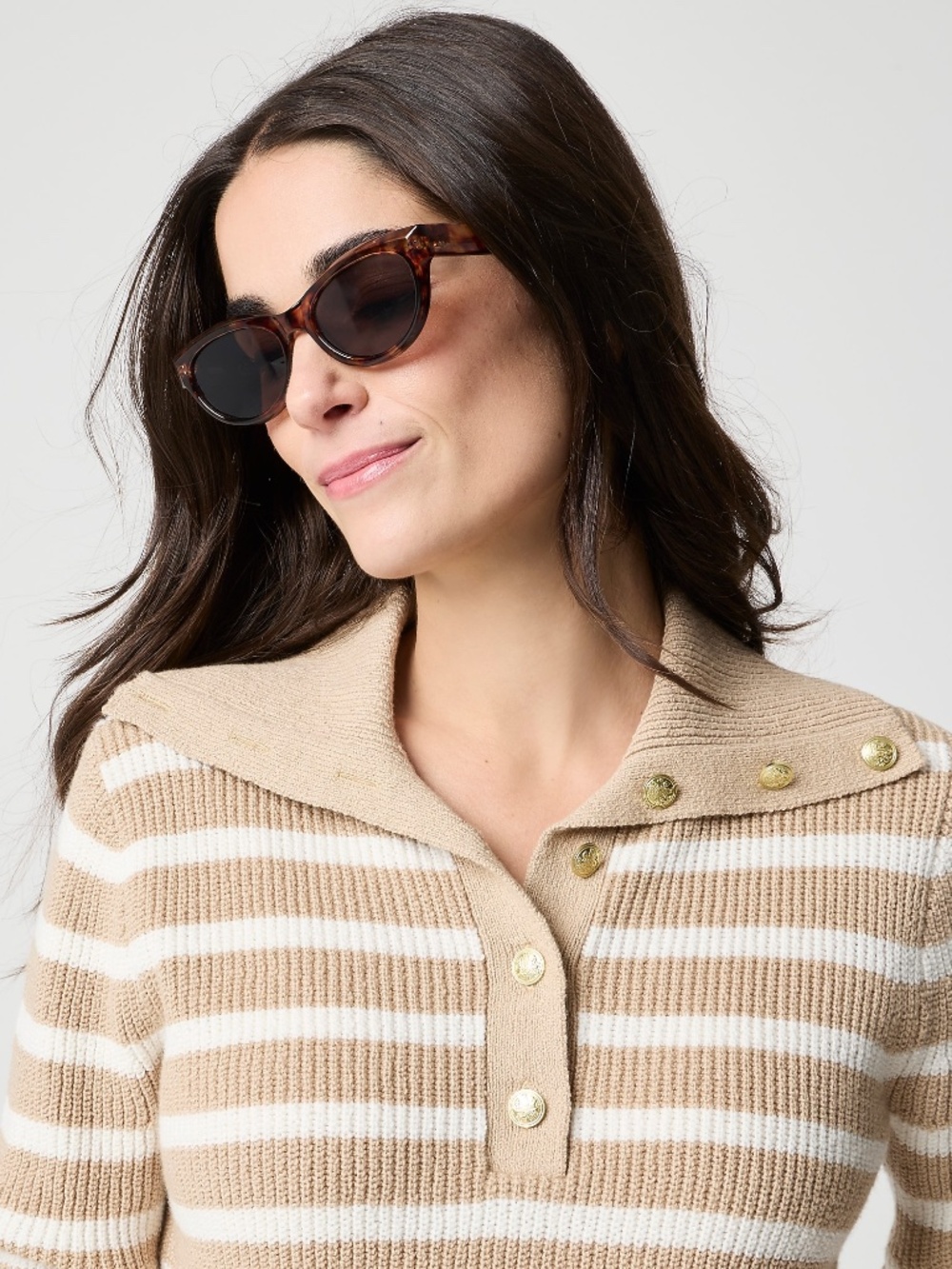 NWT J.Crew Factory Button-neck Sweater - Picture 3 of 7